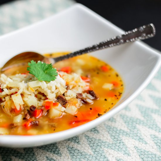 Beef and Rice Soup