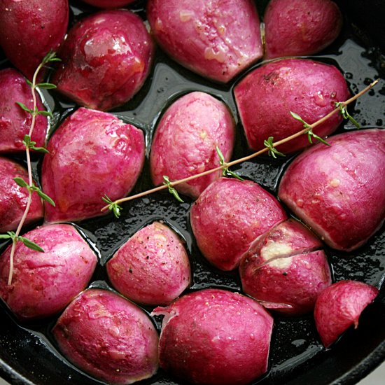 Roasted Radishes w/ Orange & Thyme