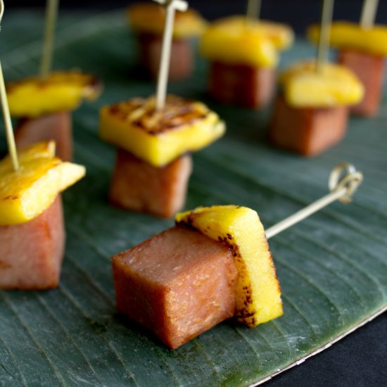 Spam Pineapple Skewers