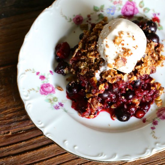 Mixed Berry and Elderflower Crisp