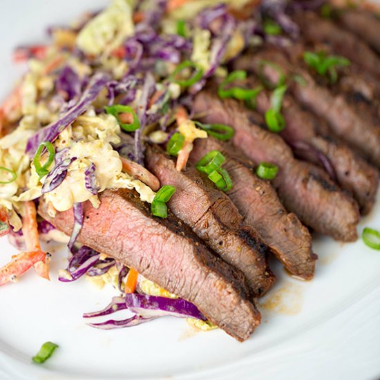 Marinated Grilled Flat Iron Steak