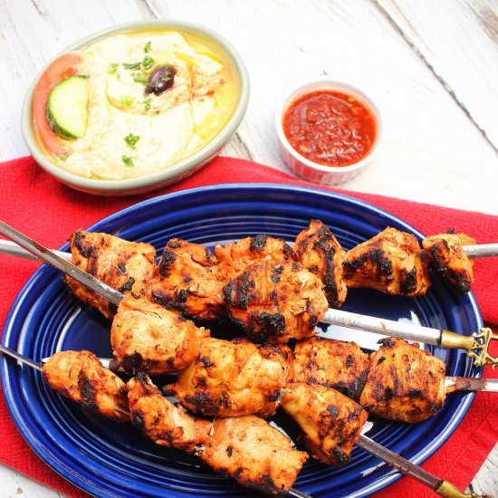 Grilled Chicken Shish Tawook