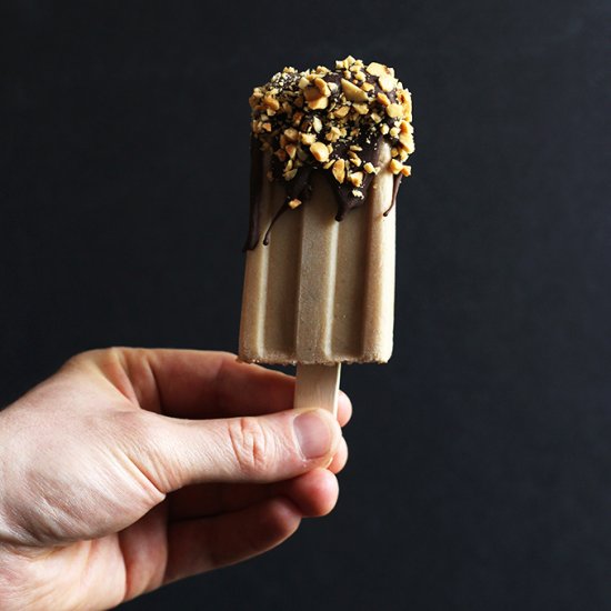 Peanut Butter Banana Popsicles