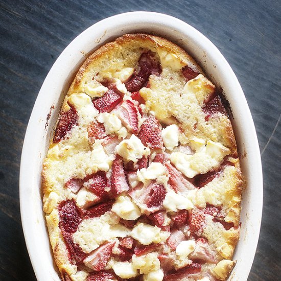 Strawberry Cream Cheese Cobbler