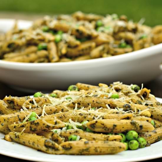 Penne with Pesto and Peas