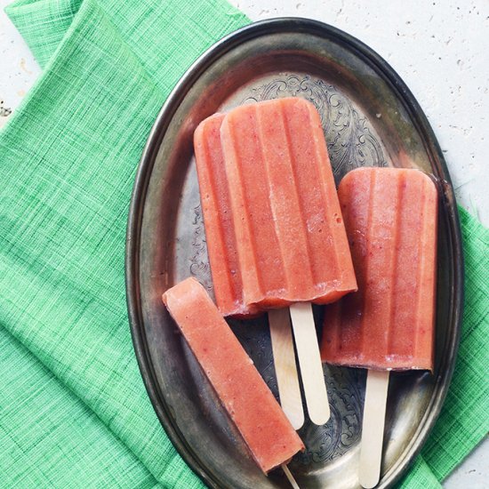 3-Ingredient Vanilla Peach Pops