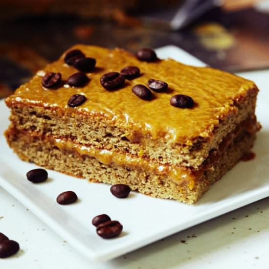 Hazelnut Caramel Coffee Cake