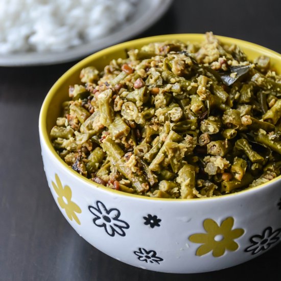 Cluster Beans Coconut Stir Fry