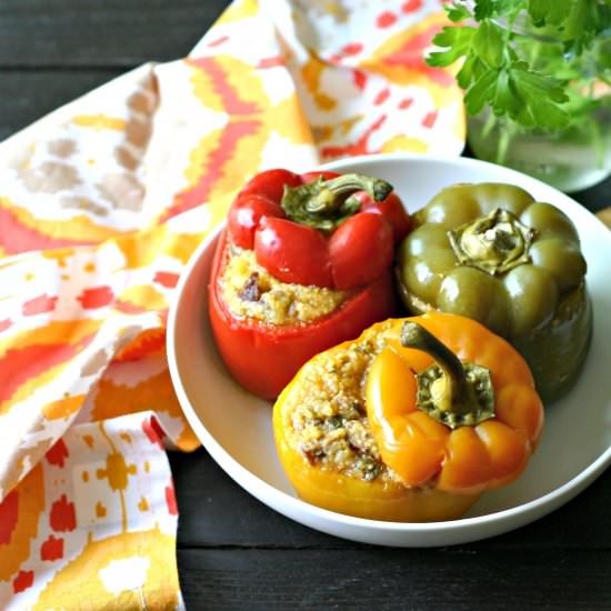 Slow Cooker Polenta Chorizo Peppers