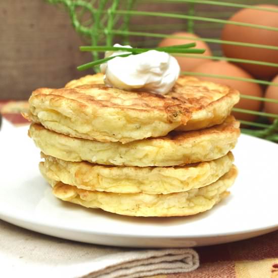 Egg and Cheese Pancakes