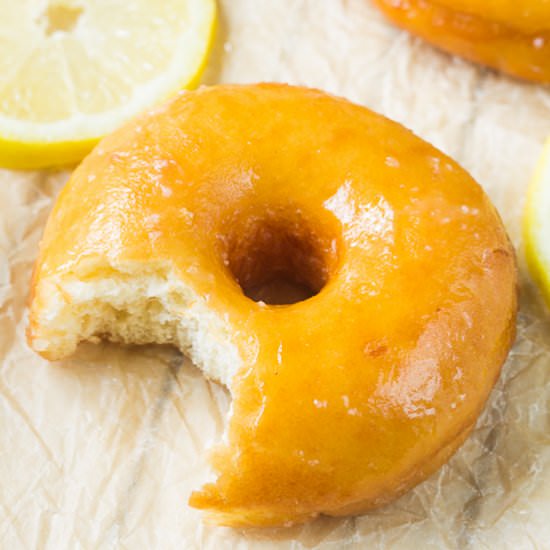 Glazed Lemon Doughnuts