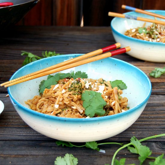 Almond Ginger Pad Thai