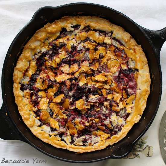 Gluten-free Mulberry Cobbler Pie