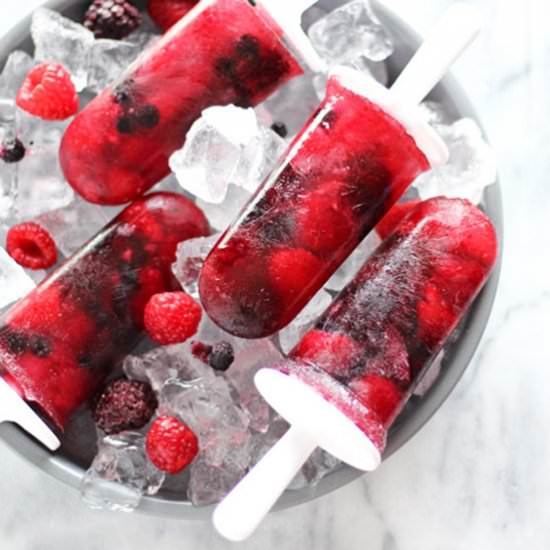 Very Berry Coconut Popsicles