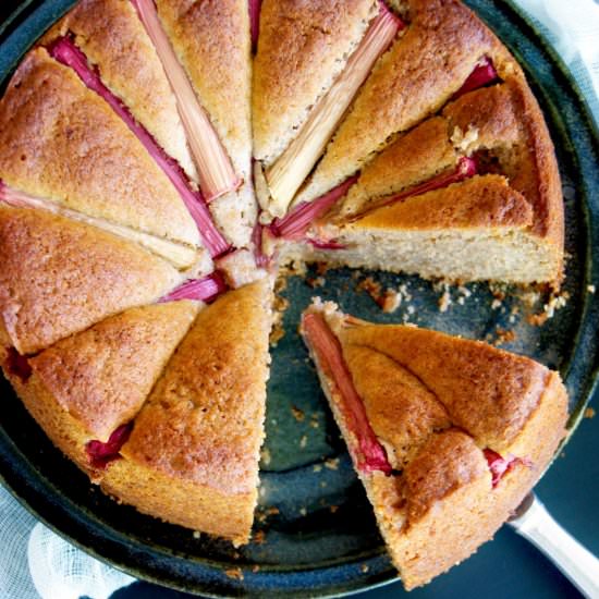 Lemon Rhubarb Cake