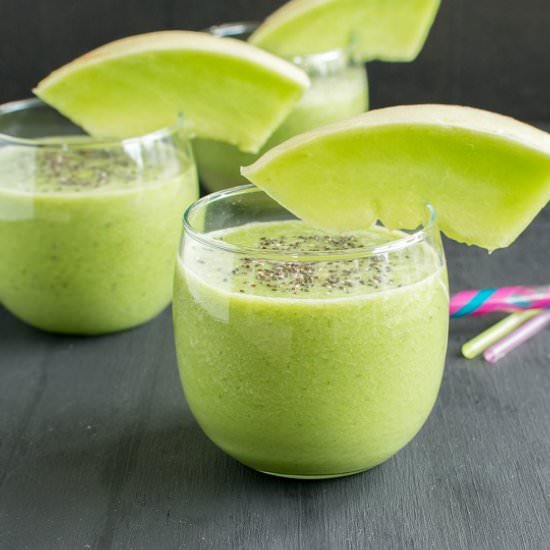 Kale Honey Dew Melon Smoothie