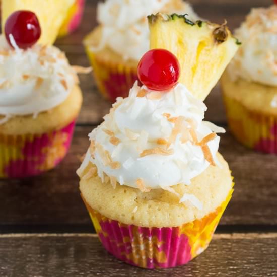 Pina Colada Cupcakes