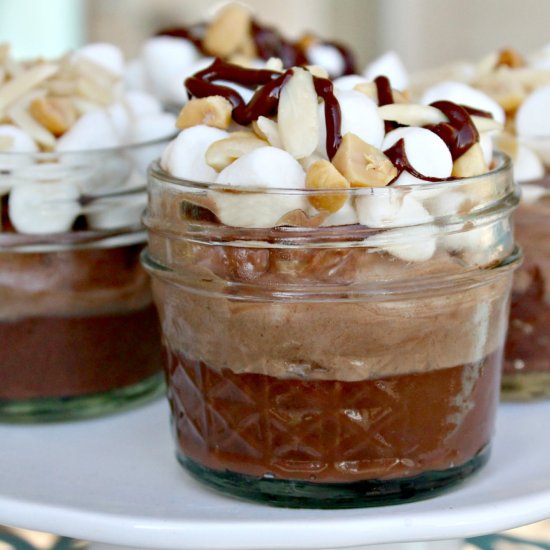 Rocky Road Nutella Parfaits