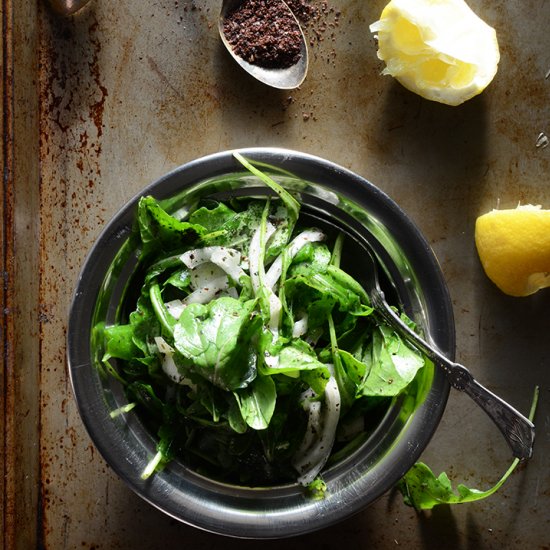 Tangy Arugala Salad with Sumac