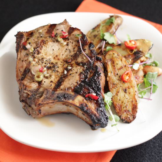 Habanero Marinated Pork Chops