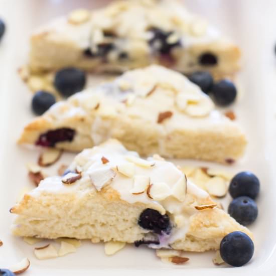 Mini Almond Blueberry Scones