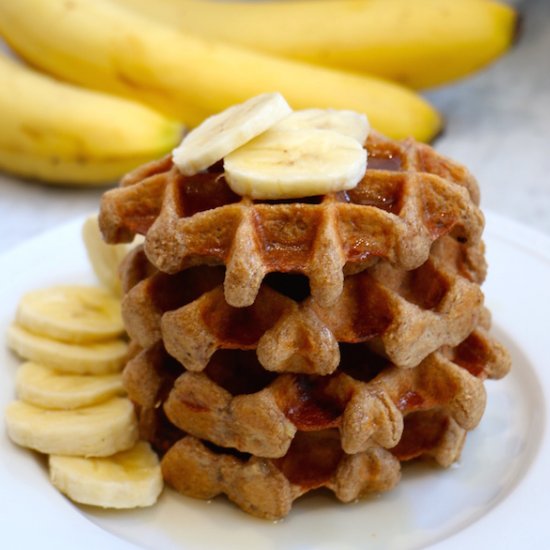 Gluten-Free Banana Belgian Waffles