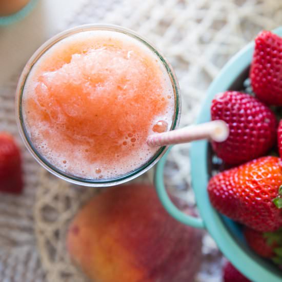 Frozen Strawberry Peach Lemonade