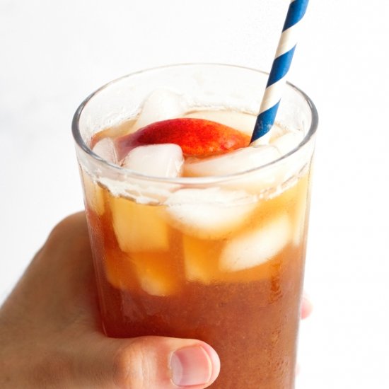 Homemade Peach Iced Tea