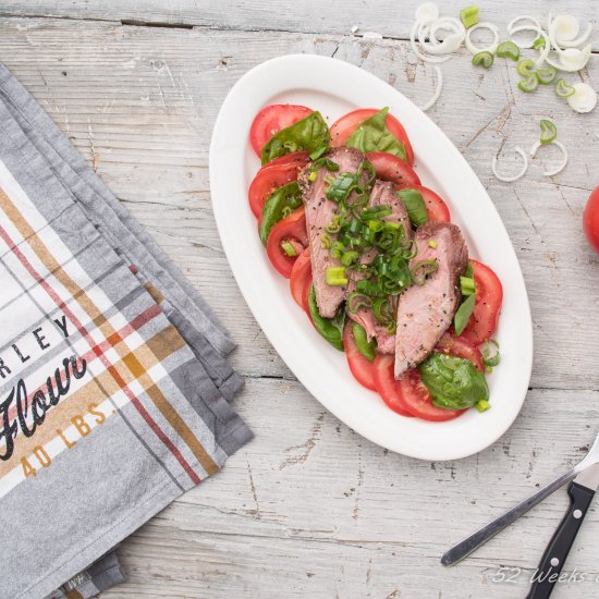 Tomato & Herb Salad w/ Steak