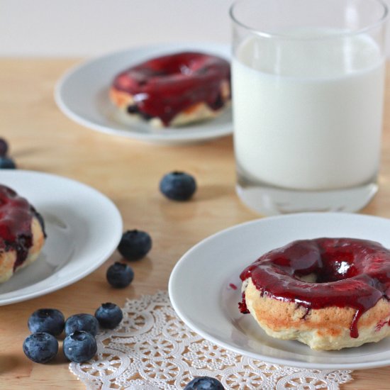 Blueberry Buttermilk Donuts