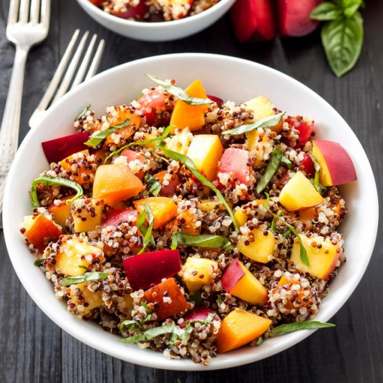 Stone Fruit Quinoa Salad