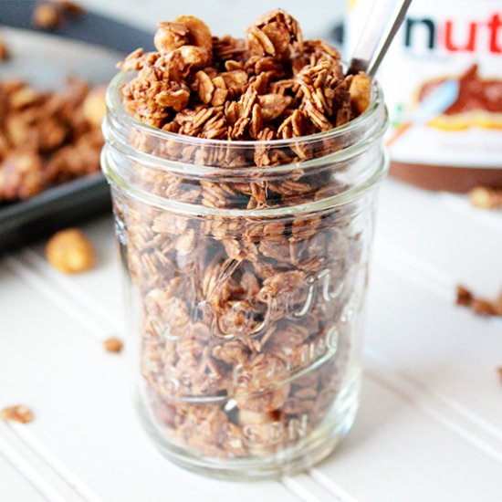 4-Ingredient Nutella Granola