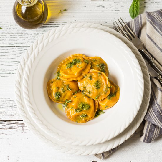 Carrot Ravioli