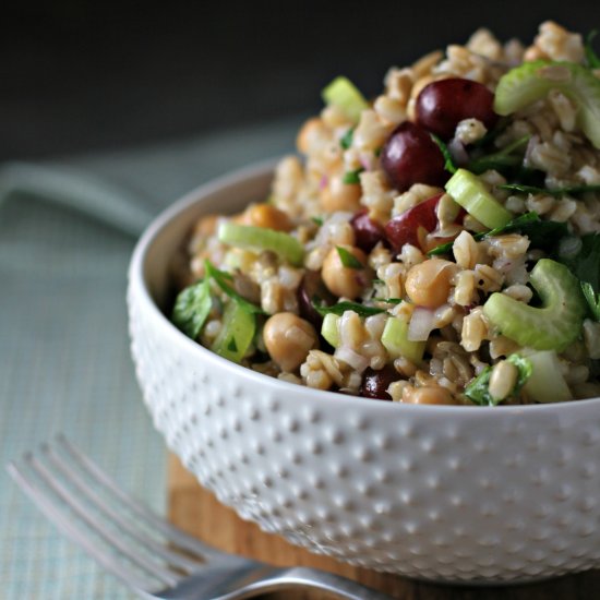 Summer Barley and Grape Salad