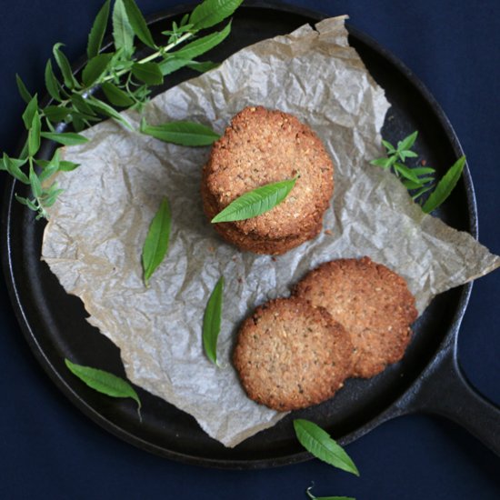 Lemon Verbena Walnut Cookies