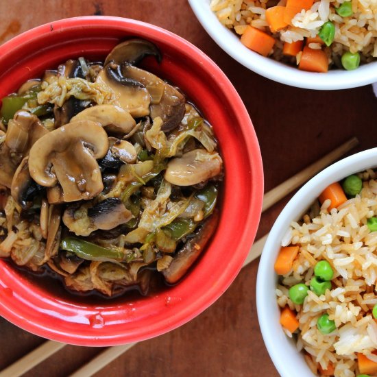 Chinese Mushrooms in Brown Sauce