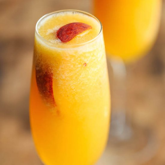 Frozen Peach Bellini