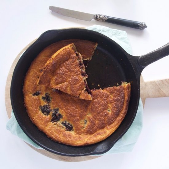 Dutch Baby with Blueberries