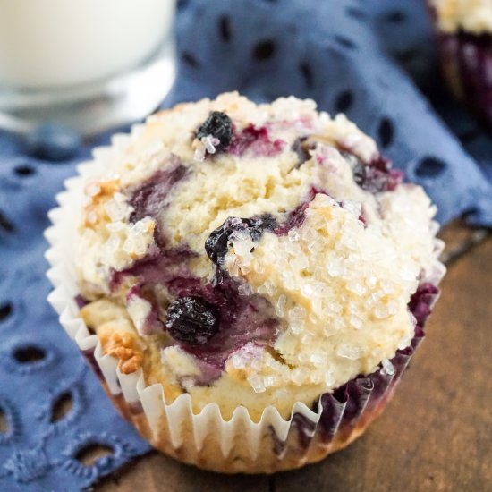 Blueberry Buttermilk Donut Muffins