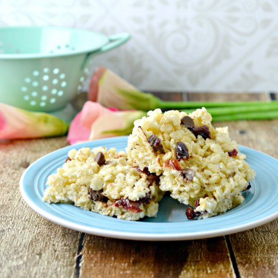 Chocolate Cherry Rice Krispie Treat