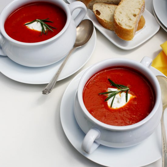 Roasted Red Pepper Soup