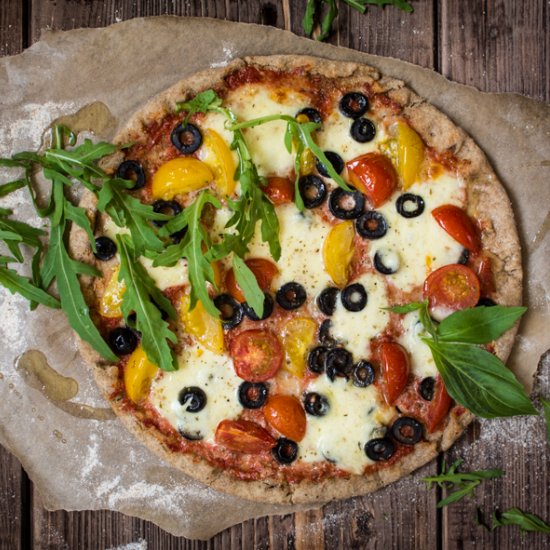 Healthy Pizza with Mozzarella