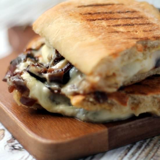 Cheese & Caramelized Onion Panini