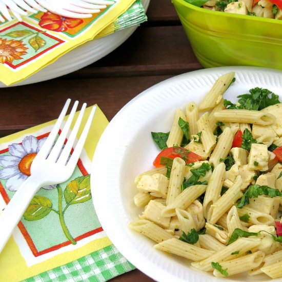 Lemon Chicken Penne Salad