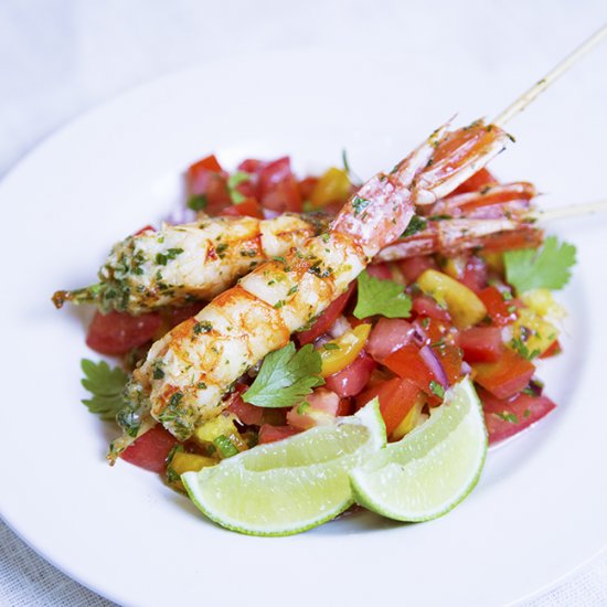 Grilled Shrimp with Tomato Salsa