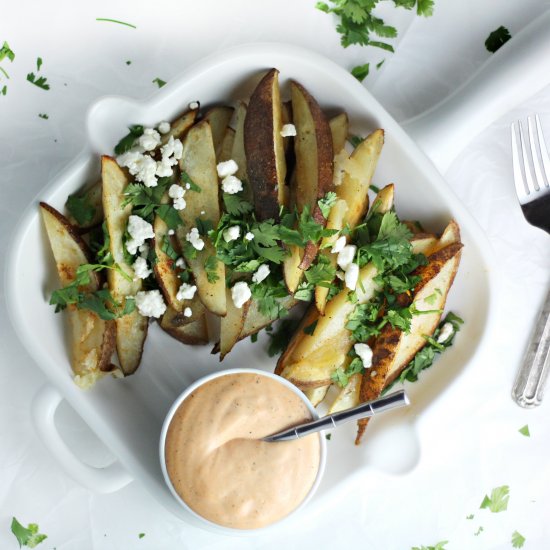 Smoky Roasted Potato Wedges