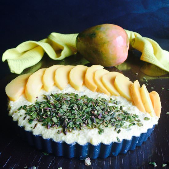 NoBake GlutenFree Mango Phirni Tart