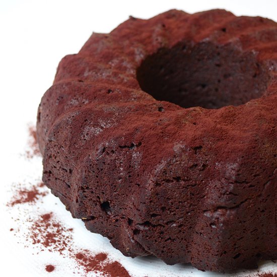 Chocolate beet bundt cake