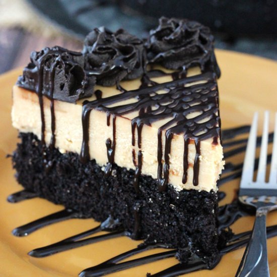 PB Truffle Chocolate Cake