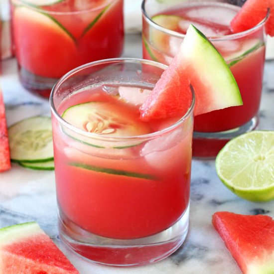 Watermelon Elderflower Cocktail